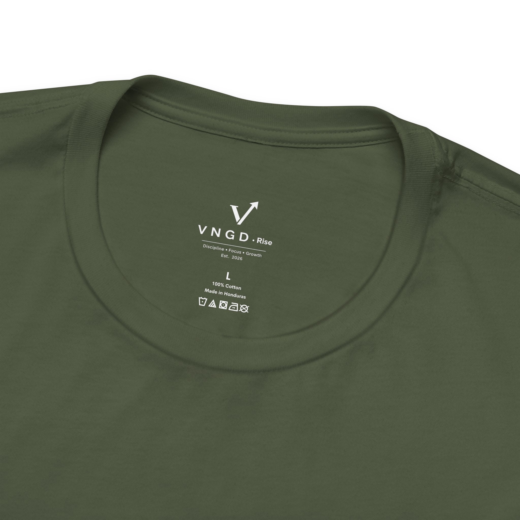 Lead Yourself First tee | Rise Every Day motivational shirt, olive graphic tee