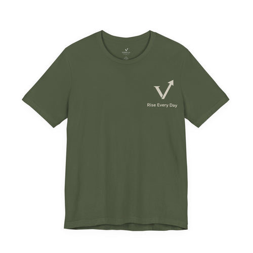 Lead Yourself First tee | Rise Every Day motivational shirt, olive graphic tee